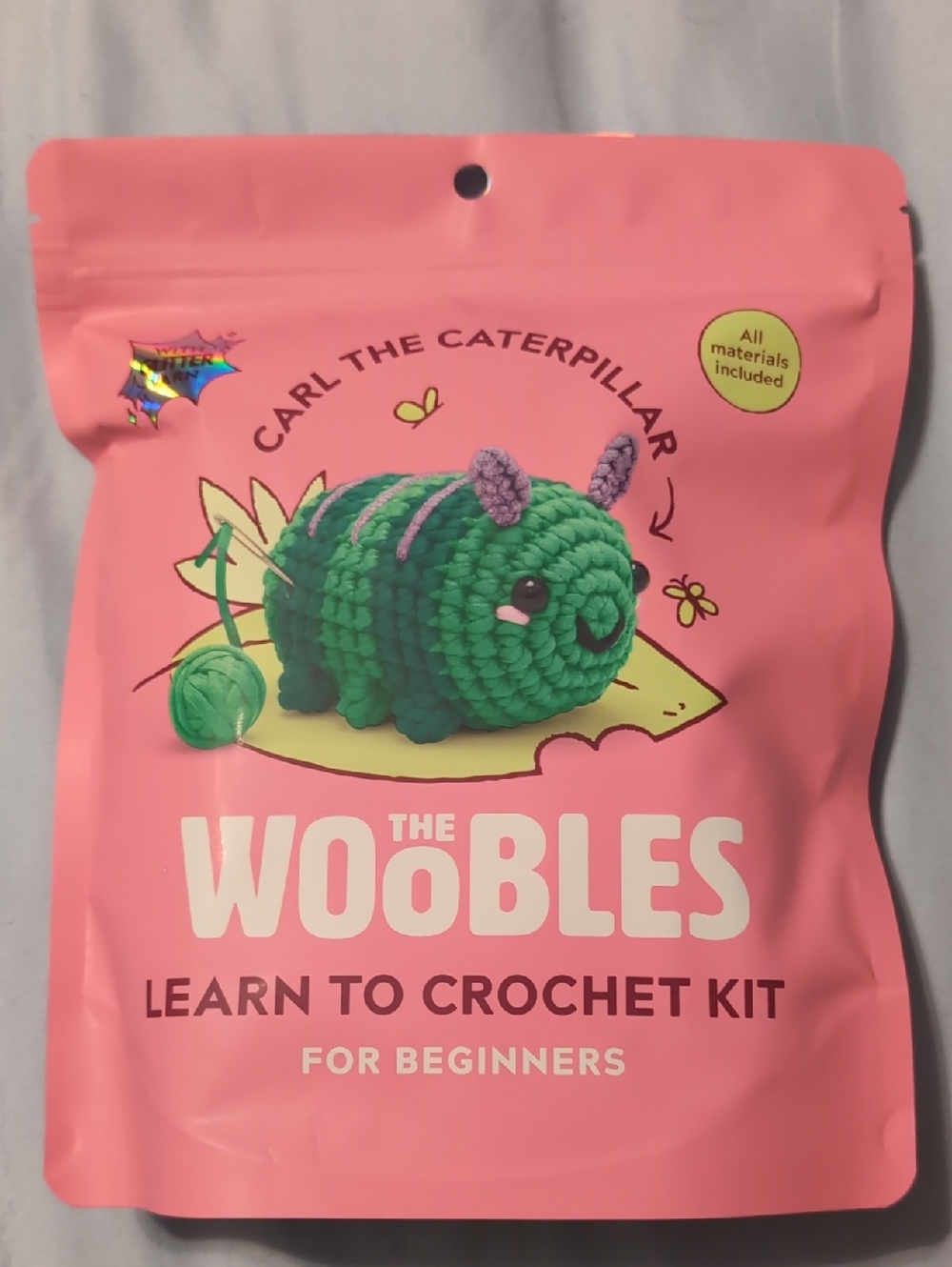 The Woobles Carl the Caterpillar Crochet Kit
